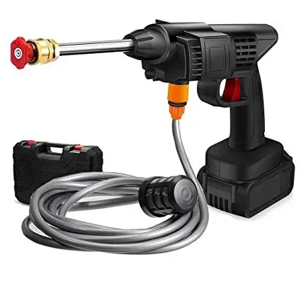 Portable Rechargeable Bike/Car Wash Gun - 10 Cell Double Battery